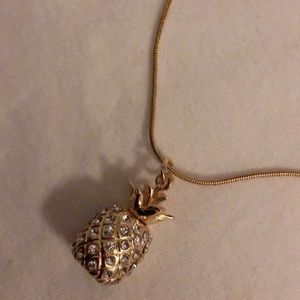 Gold pineapple necklace